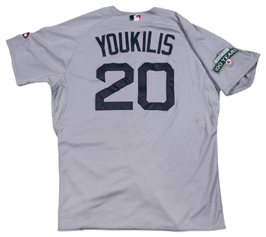 2012 Kevin Youkilis Game Used Boston Red Sox Road Jersey Used On 4/28/2012 (MLB Authenticated & MEARS A10)